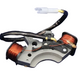 Electrical component with wires and connectors on a white background